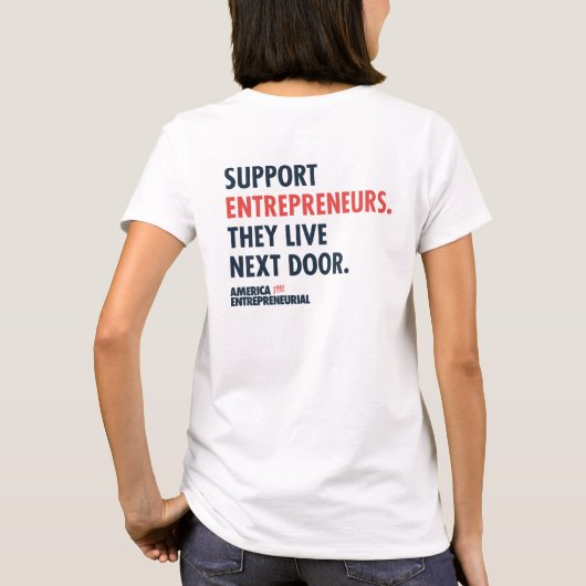 創業者Tシャツ Tシャツ (裏面)