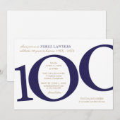 創業100周年招待状 招待状 (正面/裏面)