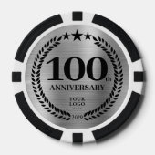 創業100周年記念シルバー ポーカーチップ (正面)