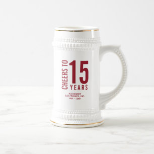 創業15周年おめでとうございます ビールジョッキ