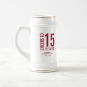 創業15周年おめでとうございます ビールジョッキ (左)