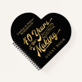 創業40周年記念ゲストブック ノートブック (正面)