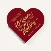 創業40周年記念ゲストブック ノートブック (正面)