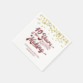 創業40周年金ゴールド紙吹雪 スタンダードカクテルナプキン (角)