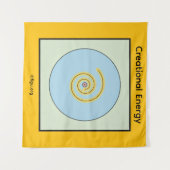 創生エネルギー記号 タペストリー (正面(横))