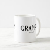 創立した年 Grampy コーヒーマグカップ (正面右)