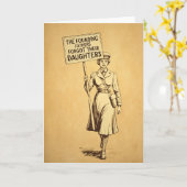 創立の父祖サスラゲットの抗議アート カード (黄色い花)