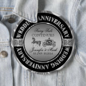 創立結婚25周年記念結婚馬車 缶バッジ (インサイチュ)