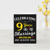 創立結婚9周年 カード (黄色い花)