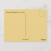 創立者のポートレートジョージ・ワシントンUSA ポストカード (裏面)