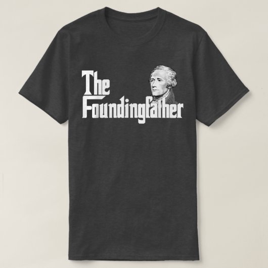 創立者アレアンダー・ハミルトン Tシャツ (デザイン正面)
