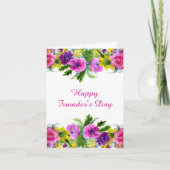 創立者日折りカード サンキューカード (正面)