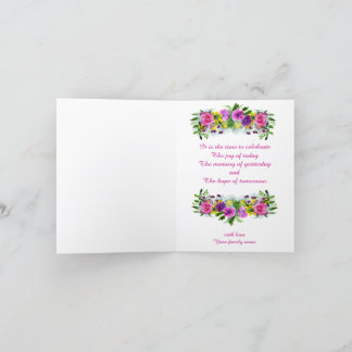 創立者日折りカード サンキューカード