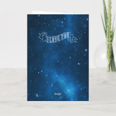 創立10周年記念ブルーカルクボード カード (裏面)