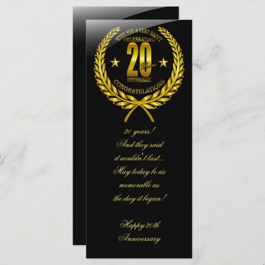 創立20周年おめでとう (正面/裏面)