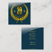 創立20周年おめでとう エンクロージャーカード (正面/裏面)