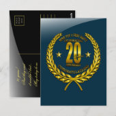 創立20周年おめでとう ポストカード (正面/裏面)