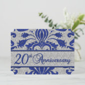 創立20周年記念ヴィンテージブルーとシルバー 招待状 (スタンド正面)