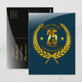 創立25周年おめでとう ポストカード (正面/裏面)