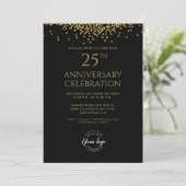 創立25周年記念 ブラックゴールド 招待状 (スタンド正面)