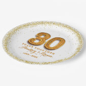 創立30周年パーソナライズされた ペーパープレート (アングル)