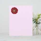 創立40周年記念レッドワックスシール (スタンド正面)