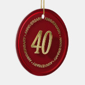 創立40周年記念レッドワックスシール セラミックオーナメント (右)