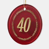 創立40周年記念レッドワックスシール セラミックオーナメント (左)