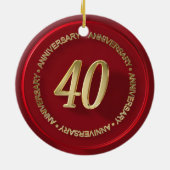 創立40周年記念レッドワックスシール セラミックオーナメント (裏面)