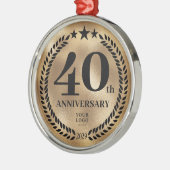 創立40周年記念金ゴールドクリスマス メタルオーナメント (左)