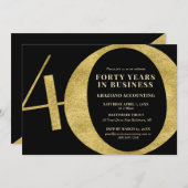 創立40周年記念40周年 招待状 (正面/裏面)