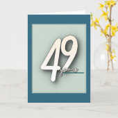 創立49周年 カード (黄色い花)