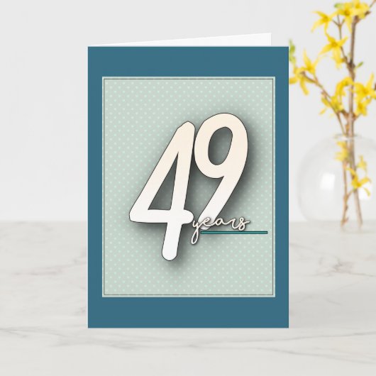 創立49周年 カード (黄色い花)