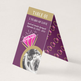 創立5周年記念結婚ピンクツーマリンリング写真