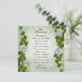 創立50周年の願いアイビーとクチナシ 招待状 (スタンド正面)