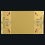創立50周年ま結婚たは1周年 枕カバー<br><div class="desc">正しい50周年または1周年の枕結婚箱を探して？その後、おそらく美しい、黄金の黄金の色華美、繰り返し宝石のグラフィックは、彼ら与えの両方のための単なる物だ！</div>
