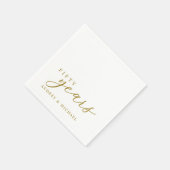 創立50周年パーソナライズされた スタンダードカクテルナプキン (角)