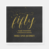 創立50周年パーソナライズされた スタンダードランチョンナプキン (正面)