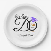 創立50周年パーソナライズされた ペーパープレート (正面)