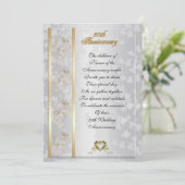 創立50周年パーティの招待状 エレガント 招待状 (スタンド正面)