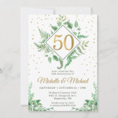 創立50周年植物学 招待状 (正面)