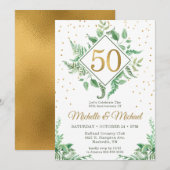 創立50周年植物学 招待状 (正面/裏面)