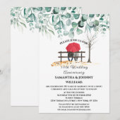 創立50周年結婚のユーカリ植物学 招待状 (正面/裏面)