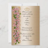 創立50周年記念アイビーとユリ 招待状 (裏面)