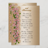 創立50周年記念アイビーとユリ 招待状 (正面/裏面)