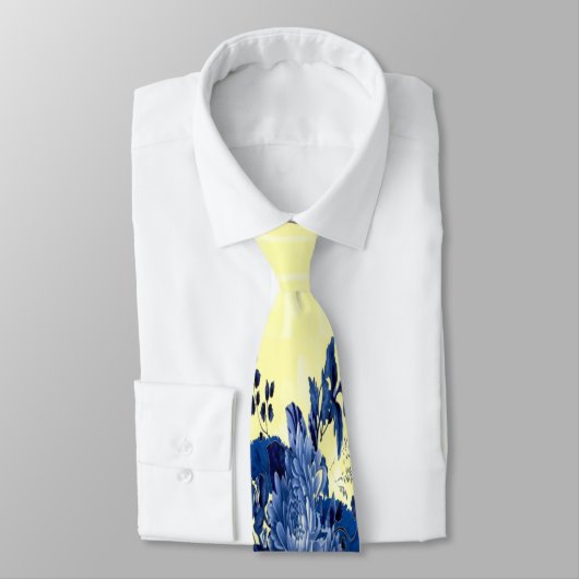 創立50周年記念イエローローズブルーカーネーション ネクタイ (タイ)