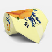創立50周年記念イエローローズブルーカーネーション ネクタイ (ロール)