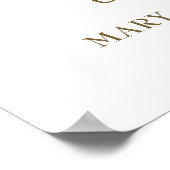 創立50周年記念写真結婚歓迎サイン ポスター (角)