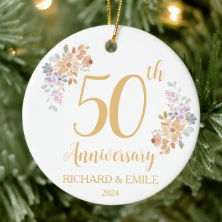 創立50周年記念水彩花 セラミックオーナメント