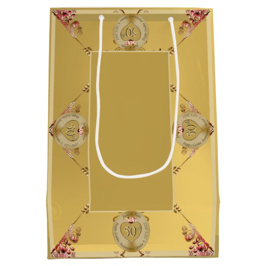 創立50周年記念結婚抱き枕 ミディアムペーパーバッグ (裏面)